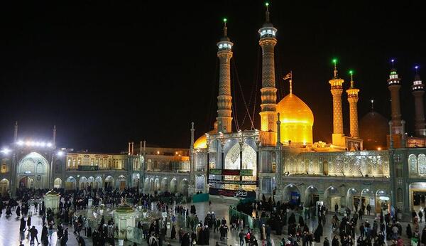 عکس هوایی حرم حضرت معصومه