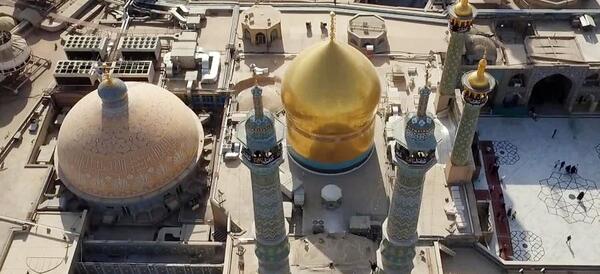 عکس هوایی حرم حضرت معصومه