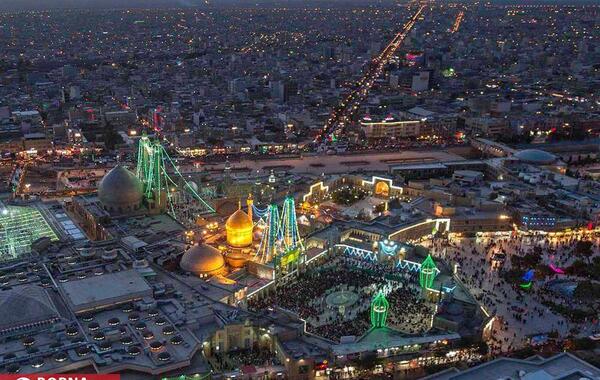 عکس هوایی حرم حضرت معصومه