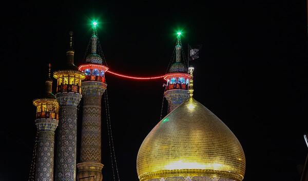 عکس هوایی حرم حضرت معصومه