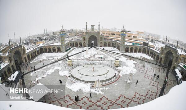 عکس هوایی حرم حضرت معصومه