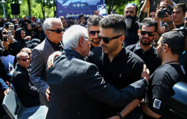 عکس همسر بهنام صفوی در خاکسپاری