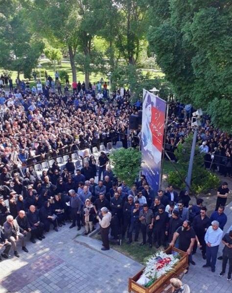 عکس همسر بهنام صفوی در خاکسپاری