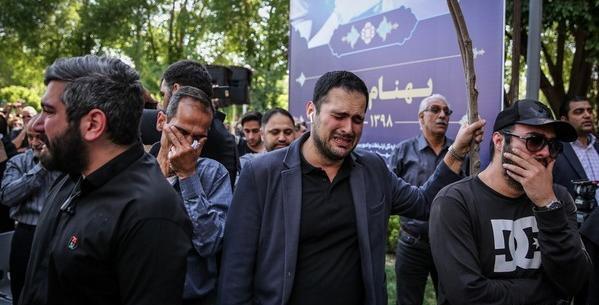 عکس همسر بهنام صفوی در خاکسپاری