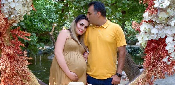 ژست عکس تولد شوهر