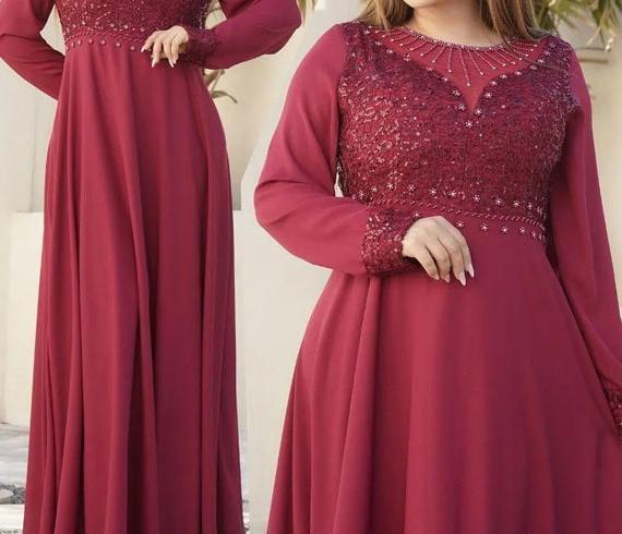 عکس لباس مجلسی ساده بلند اینستاگرام