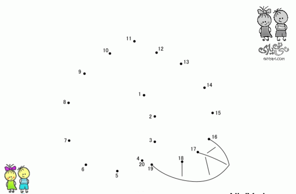 عکس نقاشی ساده با نقطه