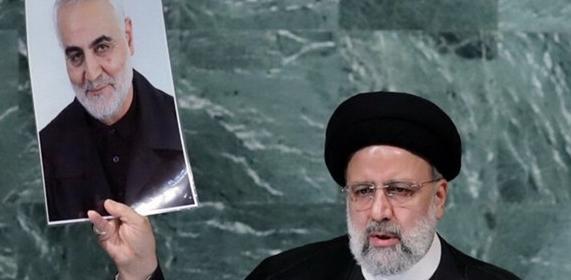 عکس شهید سلیمانی در سازمان ملل