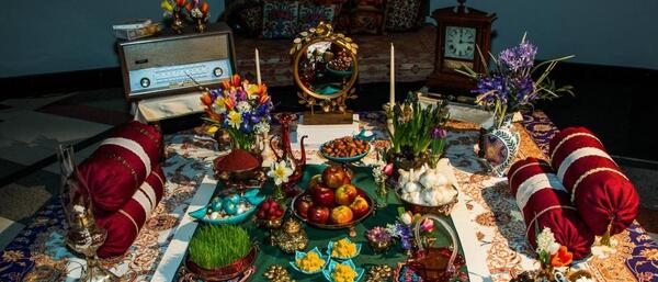 عکس سفره هفت سین جدید روی زمین