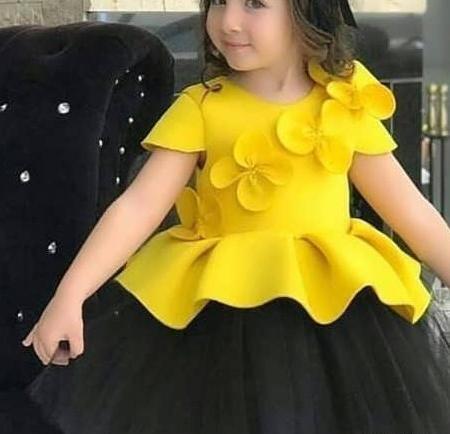 عکس لباس مجلسی کوتاه طفلانه