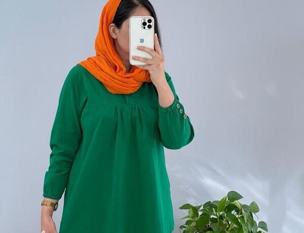 عکس مدل مانتو با پارچه ابروبادی