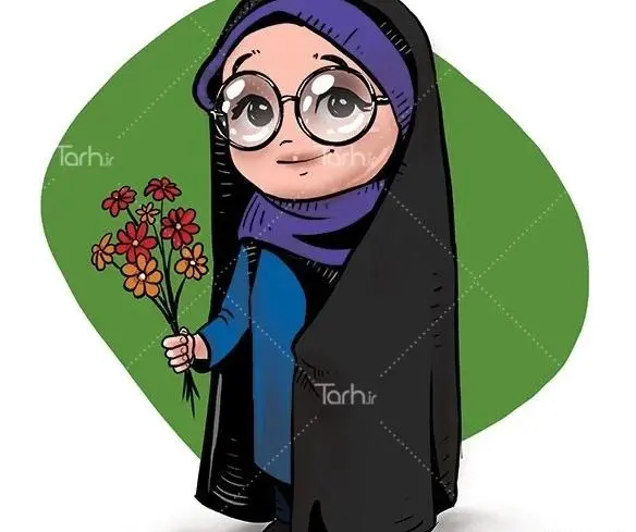 عکس هنری دخترانه با حجاب