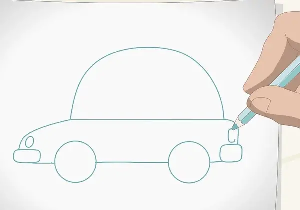 عکس نقاشی ماشین مدل بالا