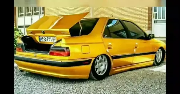 عکس پژو پارس زرد