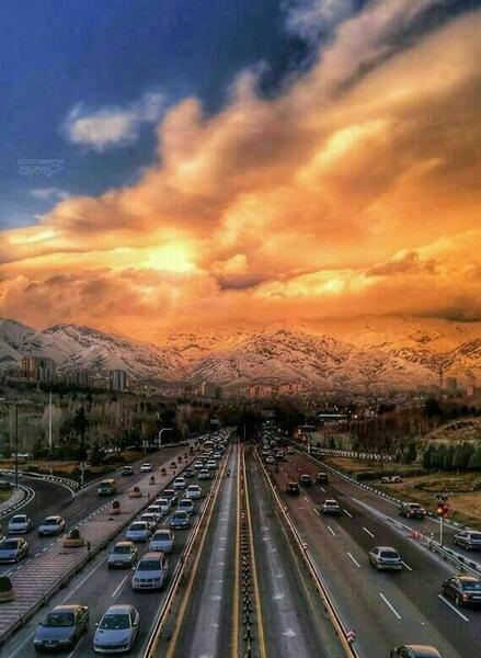 عکس زمستان تهران