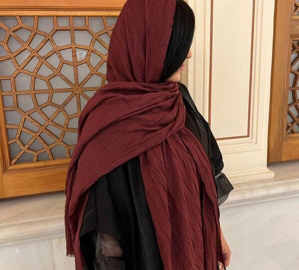 عکس روسری قهوه ای
