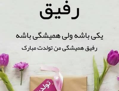 عکس تولدت مبارک رفیق آیناز