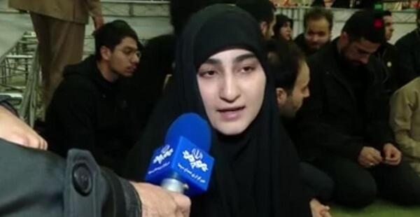 عکس دختر حاج قاسم سلیمانی بی حجاب