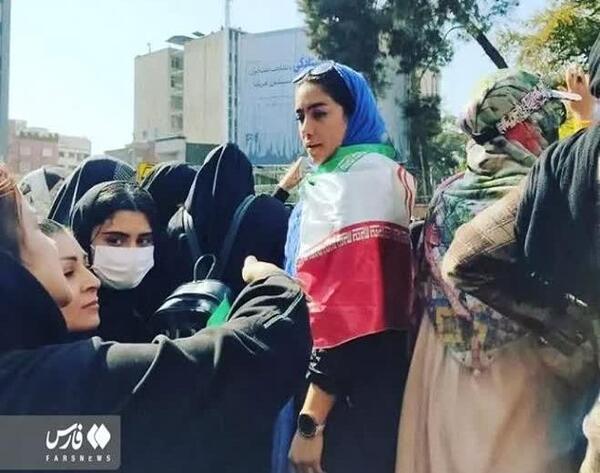 عکس دختر حاج قاسم سلیمانی بی حجاب