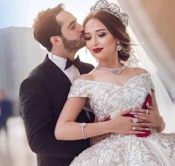 عکس نوشته عاشقانه عروس و داماد