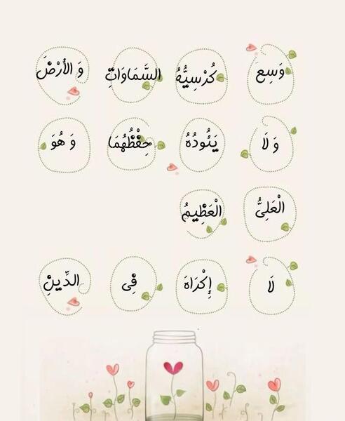 عکس آیت الکرسی تا هو العلی العظیم