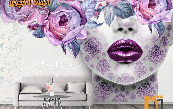 عکس کاغذ دیواری بنفش