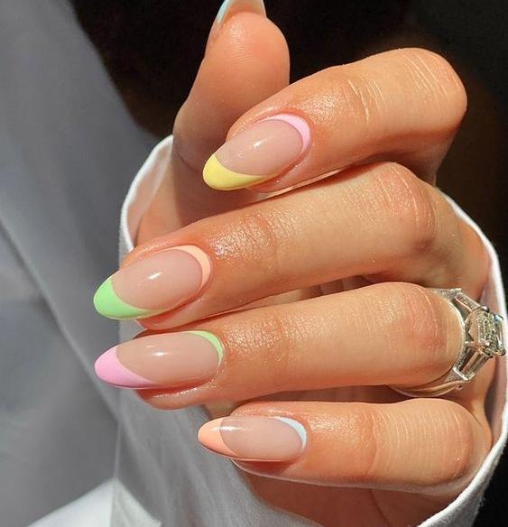 عکس مدل ژلیش ناخن کوتاه دخترانه