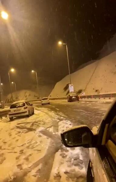 عکس جاده چالوس در شب