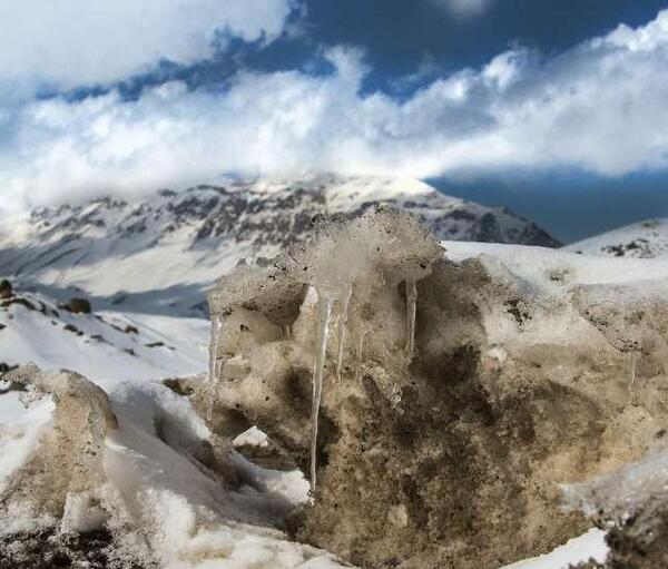 عکس برف کوه