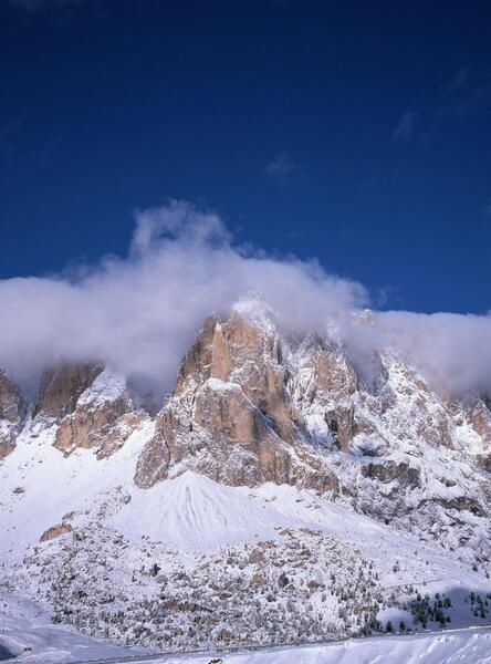 عکس برف کوه