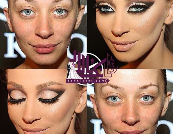 عکس های عروس قبل وبعد از ارایش
