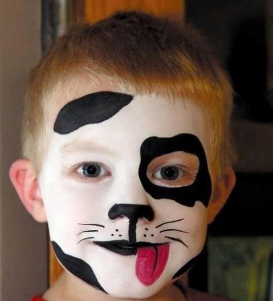عکس نقاشی صورت گربه سیاه