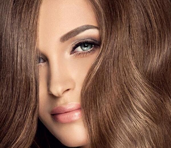 عکس رنگ مو تیره بدون دکلره