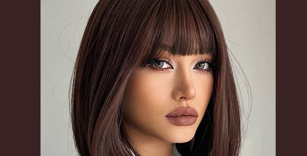 عکس رنگ مو تیره بدون دکلره