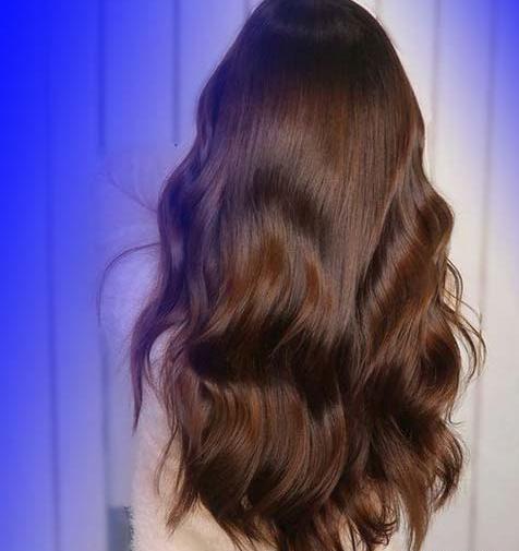 عکس رنگ مو تیره بدون دکلره