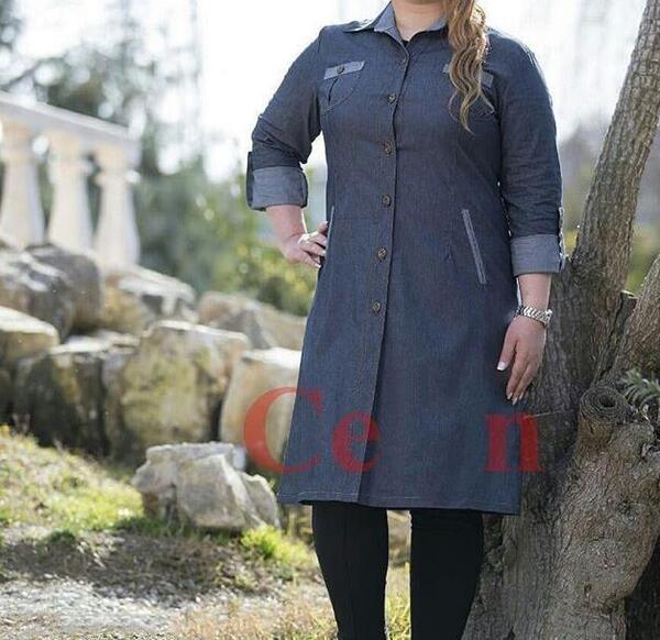 عکس مدل مانتو سال ۱۴۰۰ برای افراد چاق