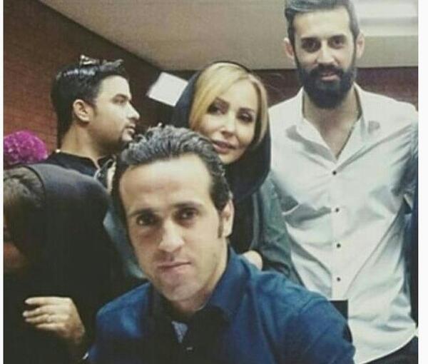 عکس علی کریمی و خانمش