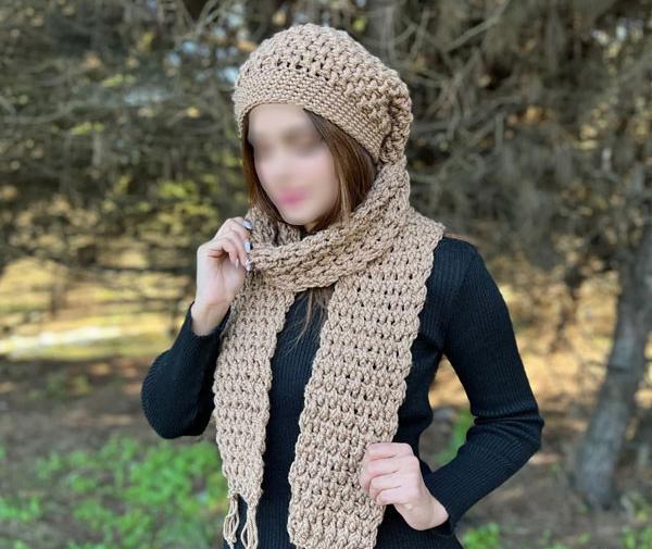 عکس شال گردن بافتنی مردانه