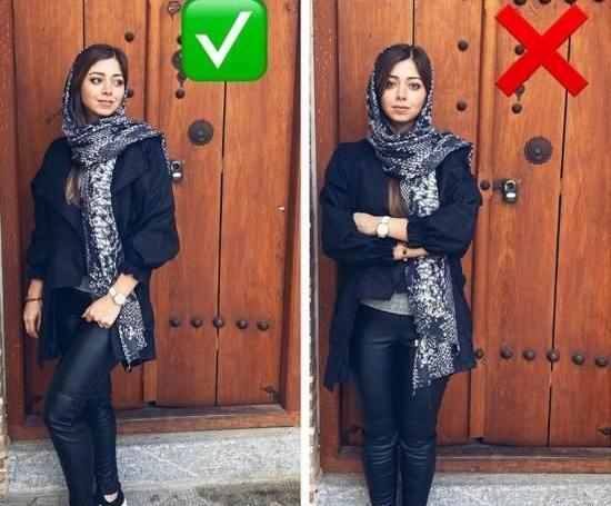 عکس ژست دخترانه ساده