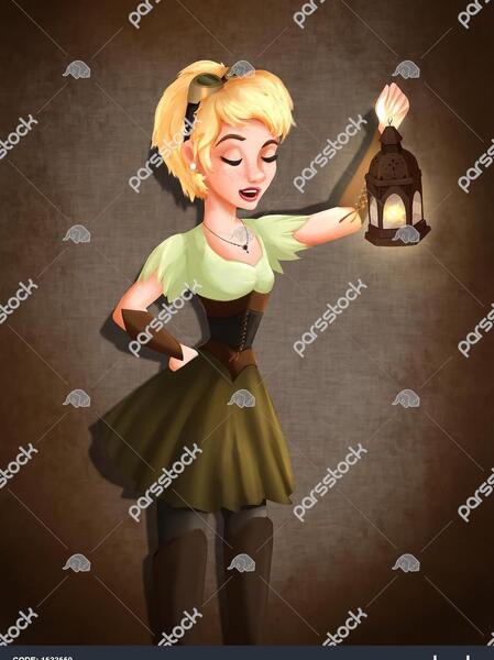 عکس نقاشی زیبا لامپ