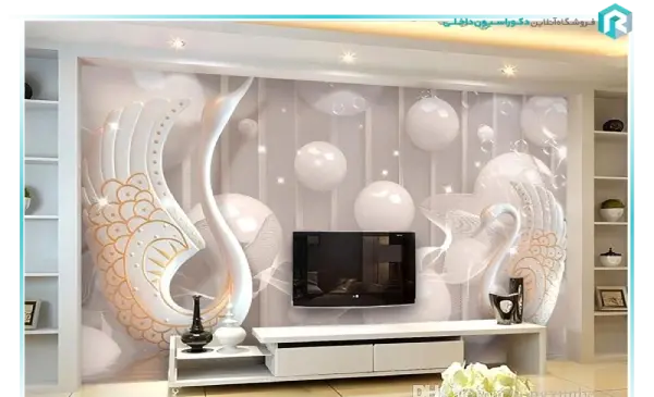 عکس سه بعدی پشت تلویزیون