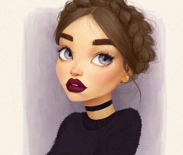 عکس زن زیبا نقاشی