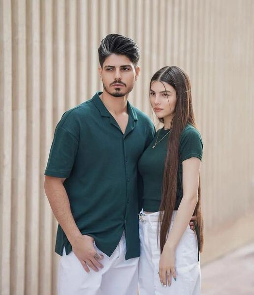 ژست عکس چهره دونفره