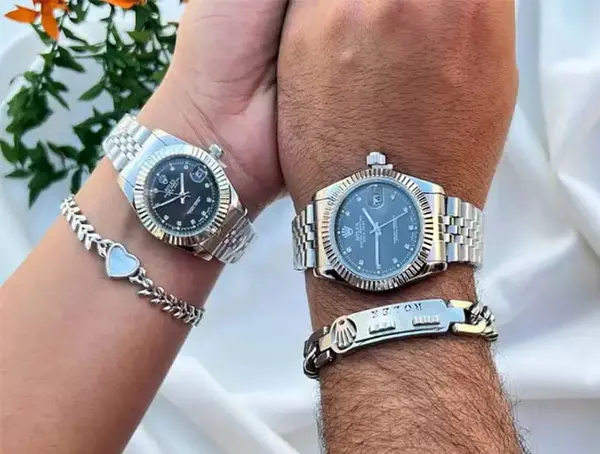 عکس ساعت ست عروس و داماد