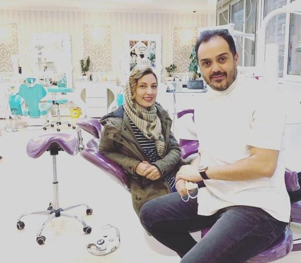 عکس حدیث میرامینی در کنار همسرش