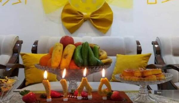 عکس جشن نیمه شعبان در خانه
