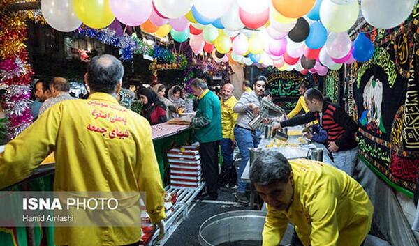 عکس جشن نیمه شعبان در خانه