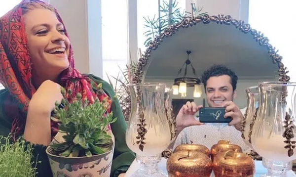عکس آرش پور رضایی و همسرش