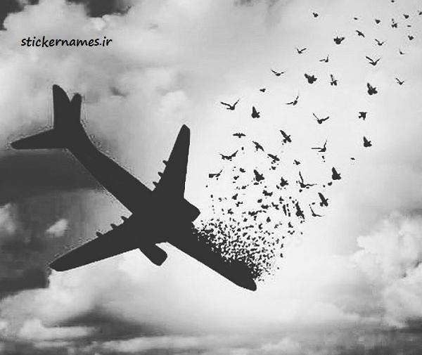 عکس پروفایل غمگین هواپیما