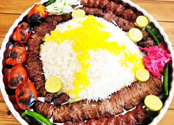 عکس چلو کباب ایرانی